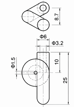 Technical drawing and dimensions for TSP 83129-L0