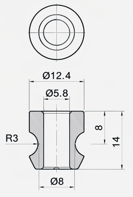 Technical drawing and dimensions for TSP 76141M02