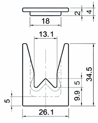 Technical drawing and dimensions for TSP 83249-00