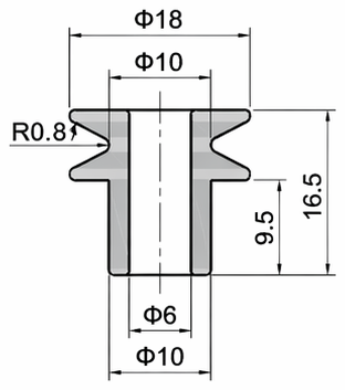Technical drawing and dimensions for TSP 76284-00