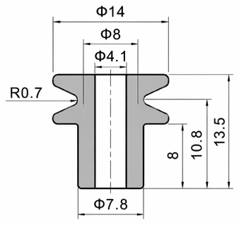 Technical drawing and dimensions for TSP 76697-00