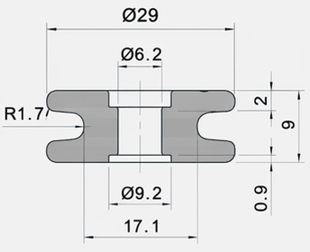 Technical drawing and dimensions for TSP 53299-61