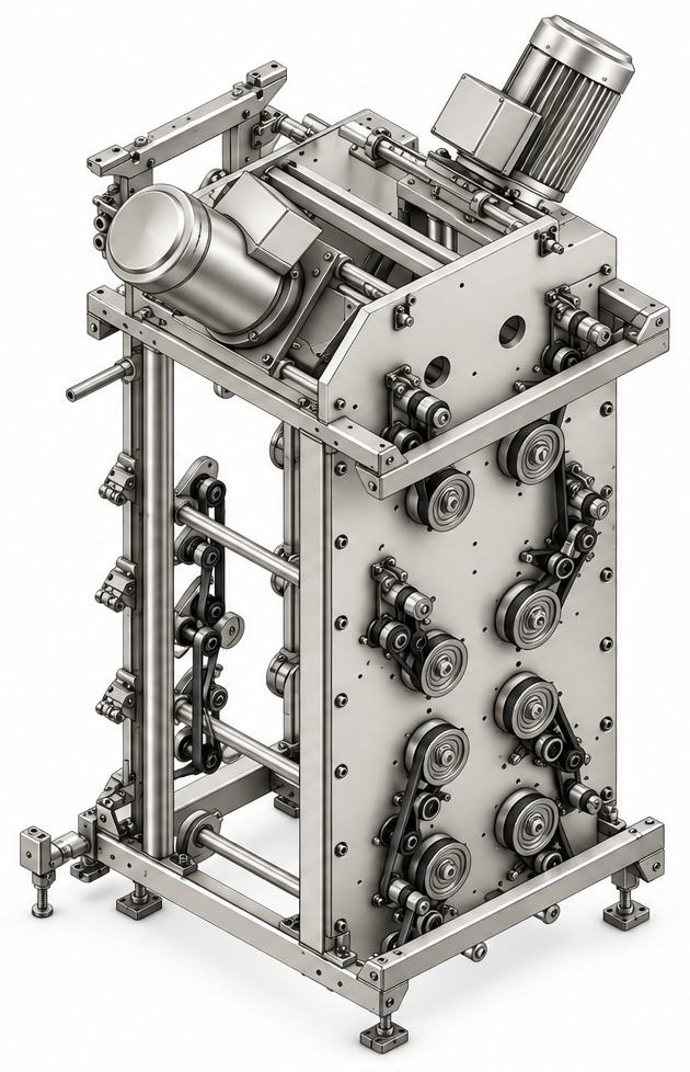 Aalidhra head stock assembly