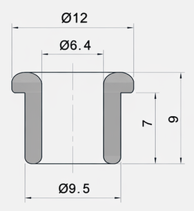 Technical drawing and dimensions for TSP 69507-62