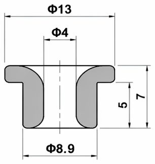 Technical drawing and dimensions for TSP 68905-40