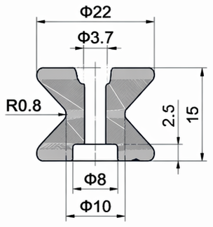 Technical drawing and dimensions for TSP 53221M35
