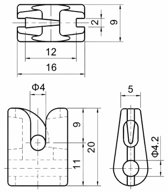 Technical drawing and dimensions for TSP 83018-00
