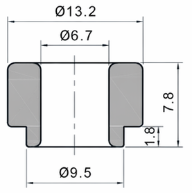 Technical drawing and dimensions for TSP 69502-66