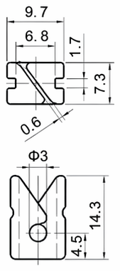 Technical drawing and dimensions for TSP 83487-00
