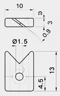 Technical drawing and dimensions for TSP 83034-00
