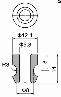 Technical drawing and dimensions for TSP 76141M02