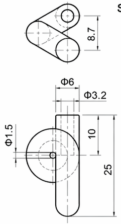 Technical drawing and dimensions for TSP 83129-L0