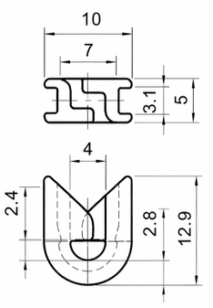 Technical drawing and dimensions for TSP 83443-00