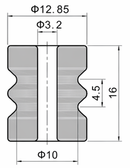 Technical drawing and dimensions for TSP 53135-34
