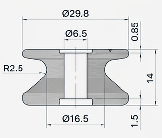 Technical drawing and dimensions for TSP 53294-00
