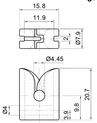 Technical drawing and dimensions for TSP 84034-00