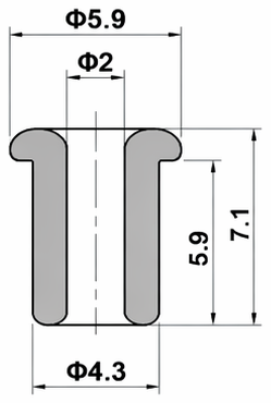 Technical drawing and dimensions for TSP 64306-20
