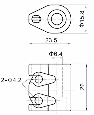 Technical drawing and dimensions for TSP 83438-00