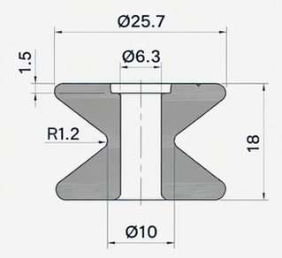 Technical drawing and dimensions for TSP 53258-00