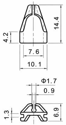 Technical drawing and dimensions for TSP 83206-00