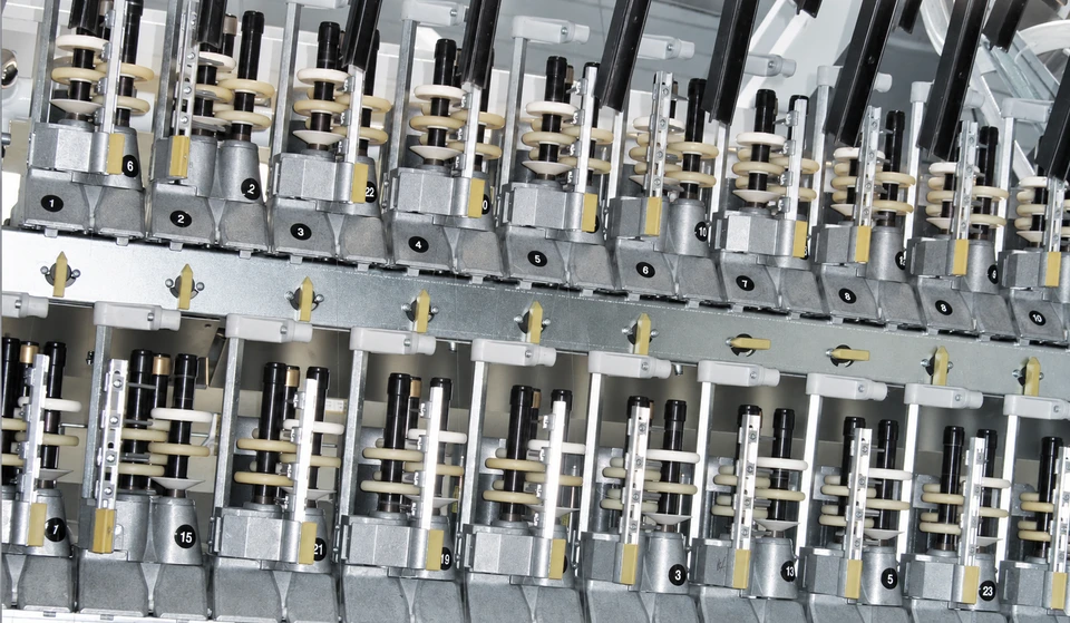 Polyurethane friction discs installed on texturing machinery