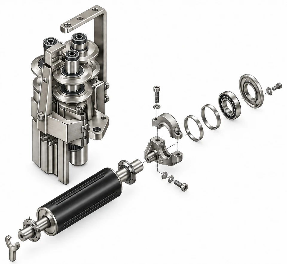 Aalidhra friction unit and take up assembly