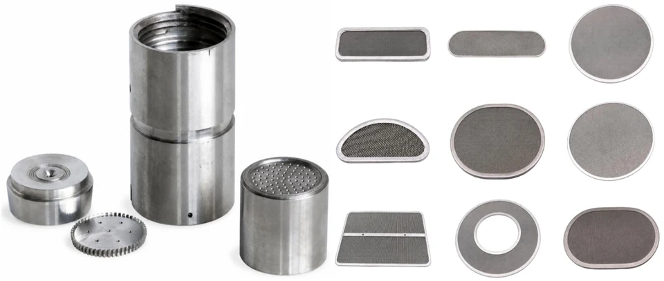 Spin pack body, precision internal components and metallic filter shapes